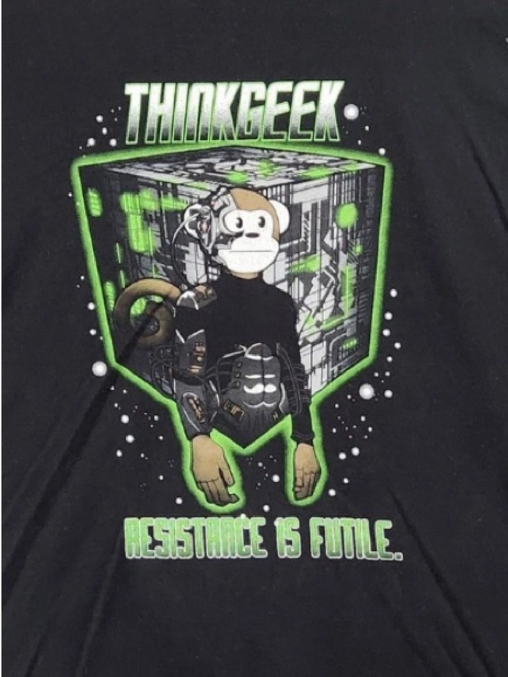 ThinkGeek x Star Trek Borg Cube Tee Mens S